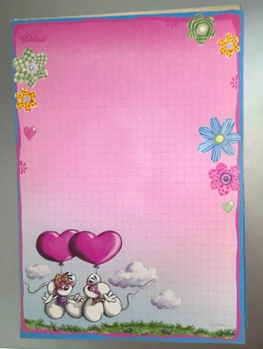 Diddl briefpapier schmuckblatt - briefpapier,