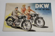 DKW RT 125 + 200 Prospekt 1951 OLDTIMER Broschüre Prospekte