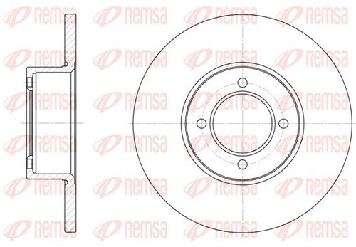 Remsa 6127 bremsscheibe - 2x,