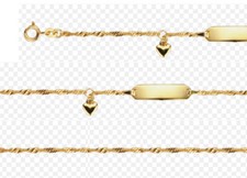 Kinder Echt Gold 375 Gravur