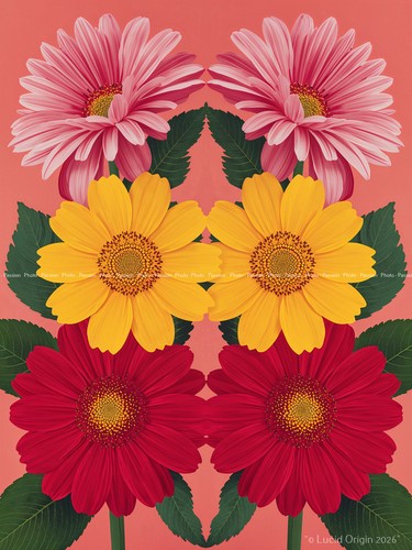 Blumen stylisiert pop art - blumen,