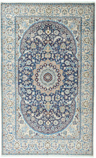 Perserteppich Nain 9 LA mit Seide Fein 270 x 165 cm Orientteppich Top Zustand