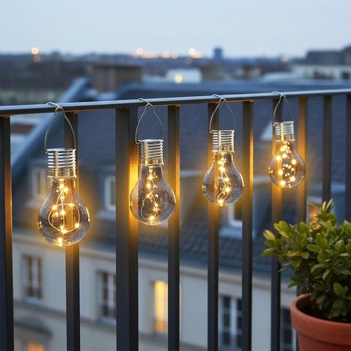 Solar glühbirne 4er - solar, cm