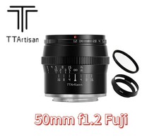 TTArtisan 50mm F1.2 APS-C schwarz Objektiv Anschluss Manueller Fokus optischer