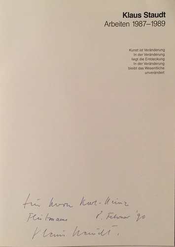 Klaus staudt signiert kunst - staudt,