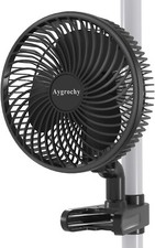 Aygrochy Grow Tent Clip Fan EC Motor, 6" Ventilator Clip-On Fan,Auto-Oscillating