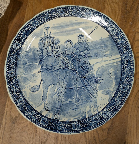 Großer delft wandteller cm - großer, 40