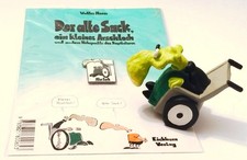 Kleines Arschloch FIGUR ALTER SACK + Metall Pin Postkarte Kunst von Walter Moers