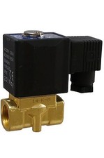 2/2-Wege Magnetventil 230V Messing stromlos geschlossen direkt gest. 10-30 bar