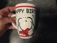 Tasse Kaffeebecher Kaffeepott Happy Birthday Geburtstag Snoopy