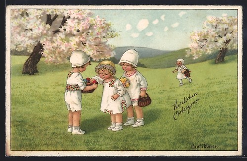 Künstler pauli ebner - künstler-ak,