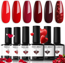 Nagellack set farben gel - uv, 6