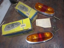 NEU OVP Rückleuchten CHROM Wartburg 311 / 312 IFA DDR Barkas B1000 SELTEN TOP