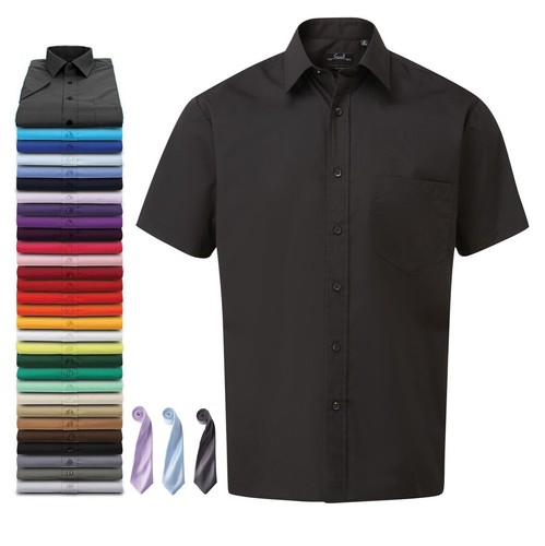 Herren kurzarm popelin hemd - herren,