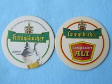 Bier Bierdeckel Untersetzer ~ Konigsbacher Brewery Alt ~ Koblenz, Deutschland