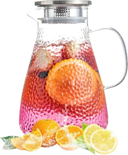 Liter glaskrug wasserkaraffe - 2,