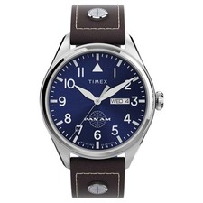 Timex Pan-am Braun Herren Armbanduhr TWG030100