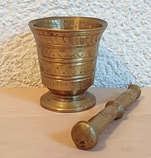 Mörser + Stößel aus Messing