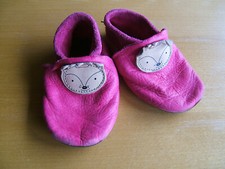 Sanolino Öko-Leder Mädchen Hausschuhe  Gr. 20 / 21 pink 