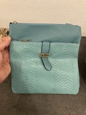 Damen Handtasche City Kleine Umhängetasche Türkis Modisch Schick Neu
