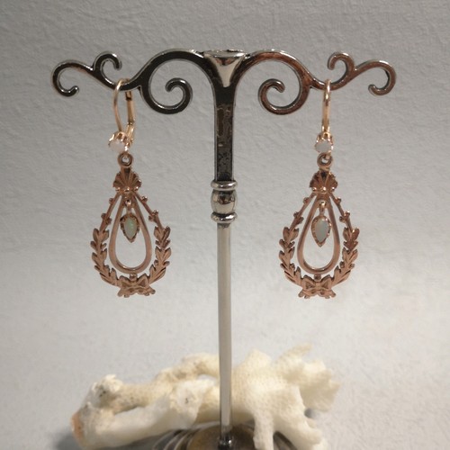 Jugendstil ohrringe opal - jugendstil,