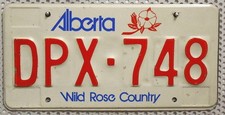 Kanada Nummernschild Alberta Kennzeichen Schild Canada Wild Rose Country DPX 748