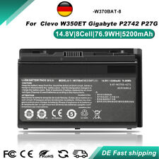 14.8V 5.2AH W370BAT-8 Akku für Clevo W350ET W350ETQ W370SS Gigabyte P2742 P27G