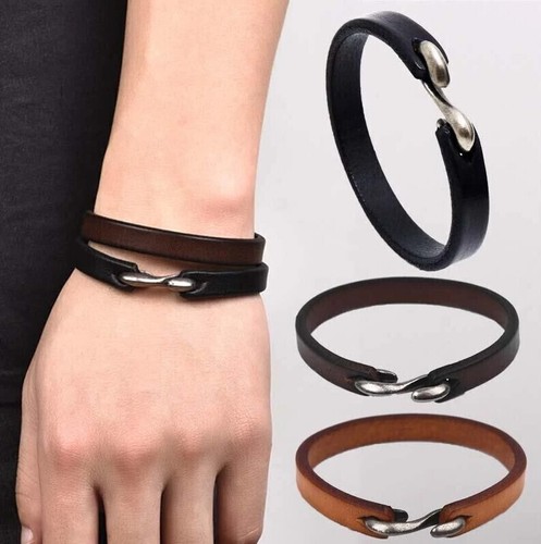 Stylisches echt leder armband - echt,