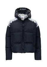 Versace Daunenjacke Herren / Damen Schwarz mit Details M/L neu