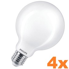 4 x  Philips E27 LED Globe G93