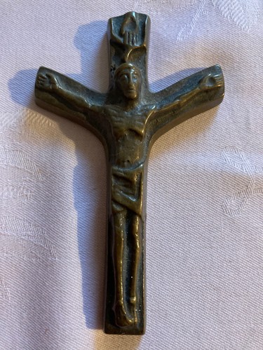 Kruzifix bronze wandkreuz - bronze,