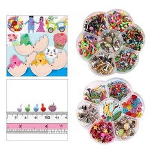 240 Stück Mini Brads Papier