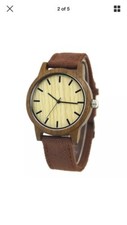 100% Natural Wood Quartz Watch