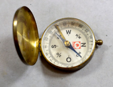 ALTER TASCHEN KOMPASS VON QUICK MIT DECKEL