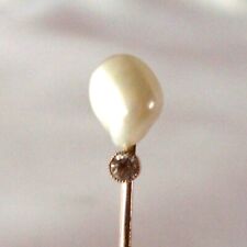 Reversnadel 333 Gold Perle