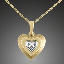 ECHT GOLD *** Herz  Anhänger