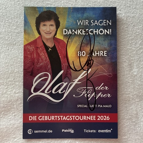 Autogrammkarte olaf der - olaf,