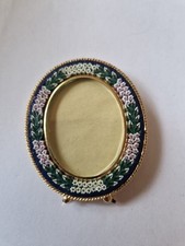 miniatur bilderrahmen mikromosaik italien oval millefiori 