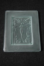 Art Deco Schale nach Art Lalique, Glasschale satiniert, Bonboniere