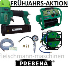 SET PREBENA Kompressor VITAS45 Druckluftnagler 2xr j50 Schlauchtrommel Z180.00