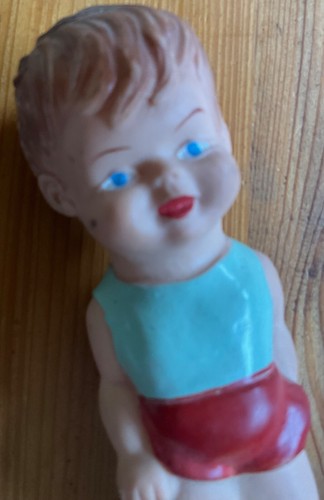 Puppe vintage gummi - puppe,
