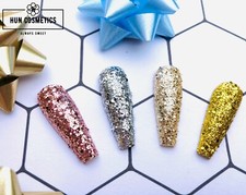 Glitzer Staub Nagel Make-up