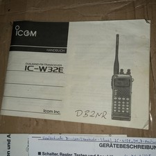 Handbuch Anleitung ICOM IC-W32E Handfunkgerät Amateurfunk + Gerätebeschreibung