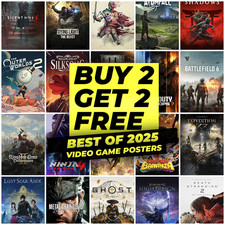 Best of 2025 Videospiel Poster Wandbilder | Vertikal A2 A3 A4 | Raumdeko
