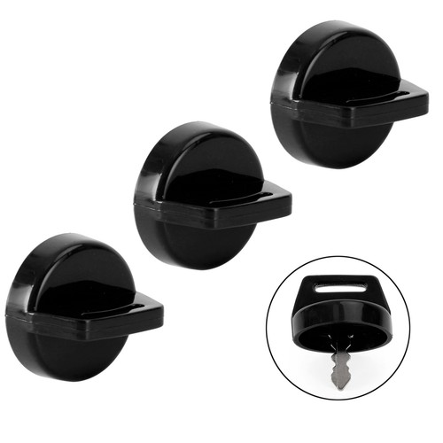 Schlüsselabdeckung schwarz - 3x,