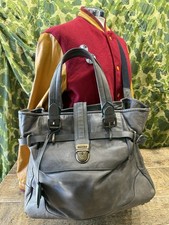 Belstaff Tasche Leder Grau