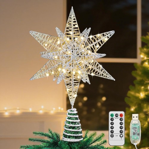 Weihnachtsbaum spitze stern - weihnachtsbaum,