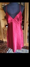 Damen Nachthemd Negligee Gr. 40/42 burgund