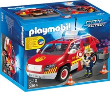 Playmobil Brandmeisterfahrzeug mit Licht + Sound City Action # 5364