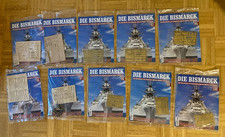Hachette Hefte 90- 100 verschweisst Bausatz BISMARCK 1:200